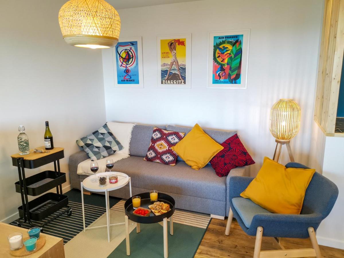 Ilunabarra - Appartement Calme, Vue Mer, Parking - Wifi Ciboure Ngoại thất bức ảnh