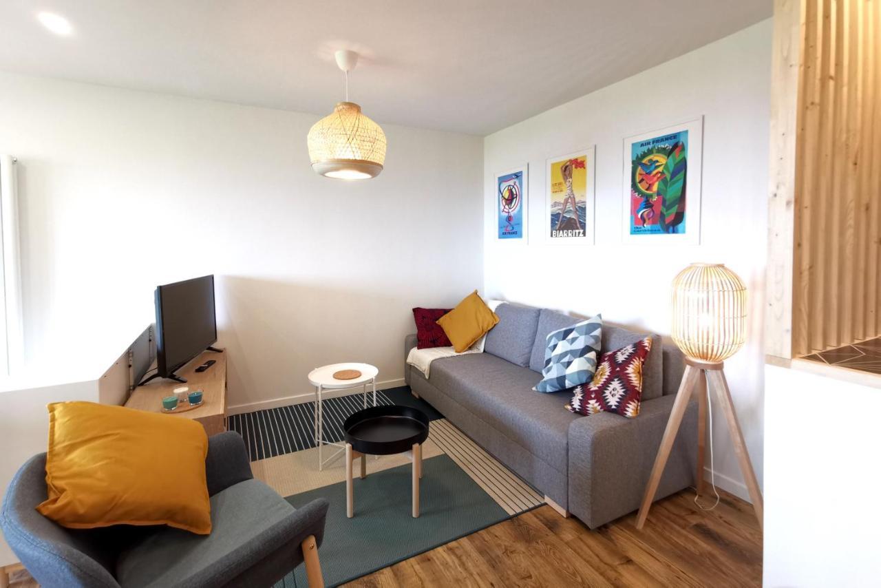 Ilunabarra - Appartement Calme, Vue Mer, Parking - Wifi Ciboure Ngoại thất bức ảnh