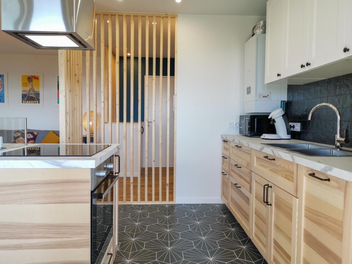 Ilunabarra - Appartement Calme, Vue Mer, Parking - Wifi Ciboure Ngoại thất bức ảnh