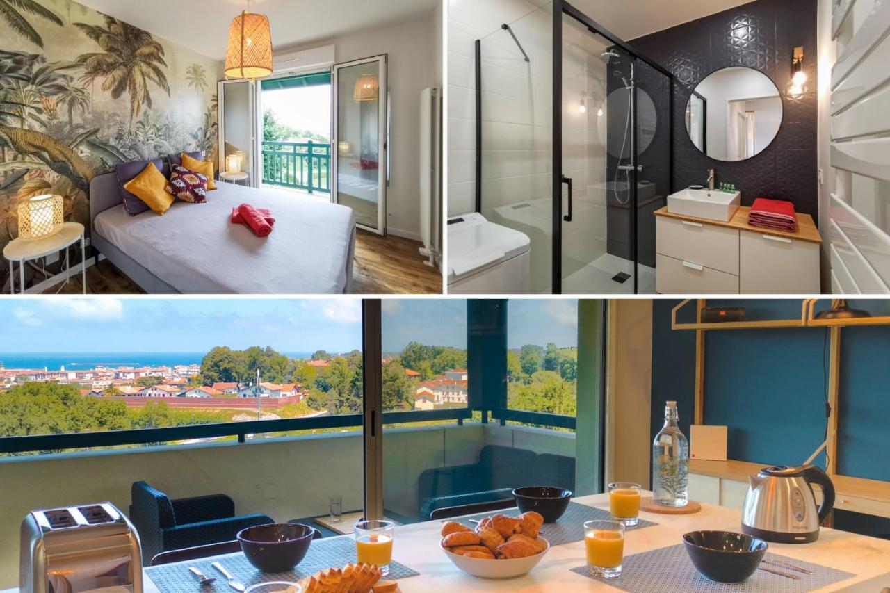 Ilunabarra - Appartement Calme, Vue Mer, Parking - Wifi Ciboure Ngoại thất bức ảnh