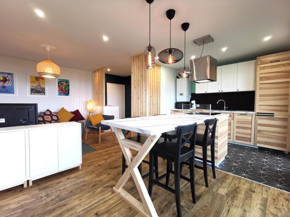 Ilunabarra - Appartement Calme, Vue Mer, Parking - Wifi Ciboure Ngoại thất bức ảnh